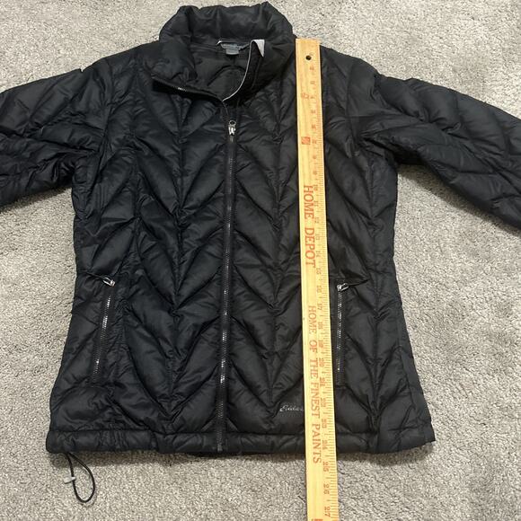 Eddie Bauer Womens Goose Down Quilted Puffer Jacket EB700 Black Sz M Outdoor - Picture 6 of 8